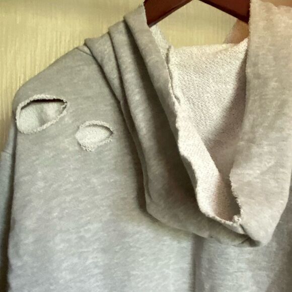 ELUX Los Angeles Destroyed Hoody Sweatshirt - Picture 7 of 10